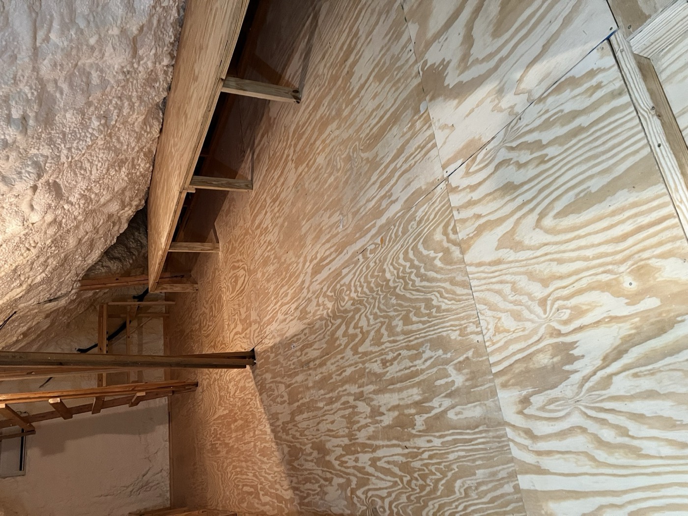 OSB attic flooring for storage