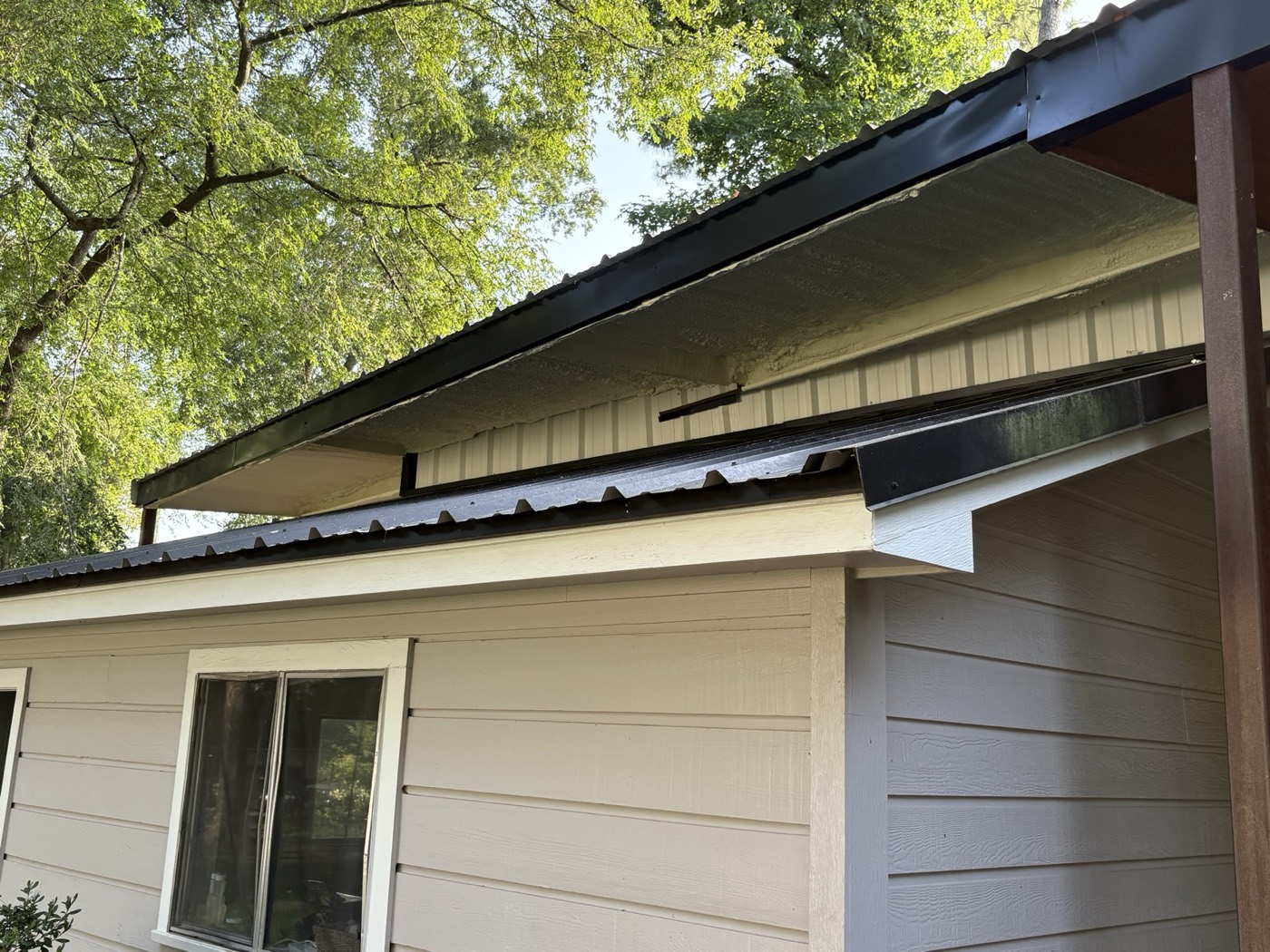Exterior of an insulated building